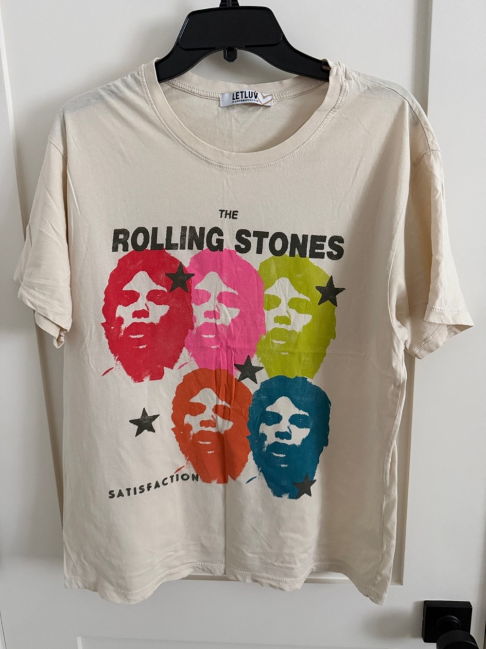 WORN ON D LETLUV ROLLING STONES TEE